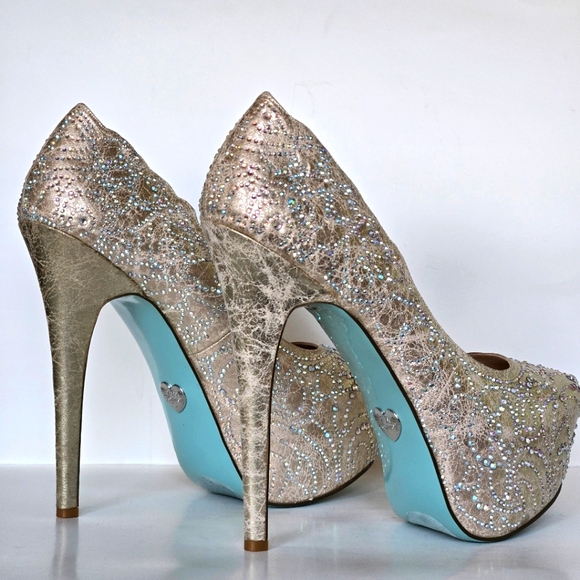 Betsey Johnson - Blue by Betsey Johnson platform heels size 9.5B - Picture 3 of 11